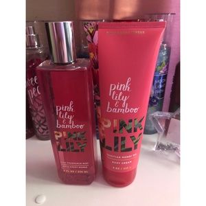 pink lily set bath and body works